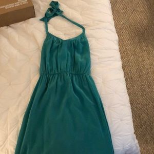 Barney’s Green halter dress